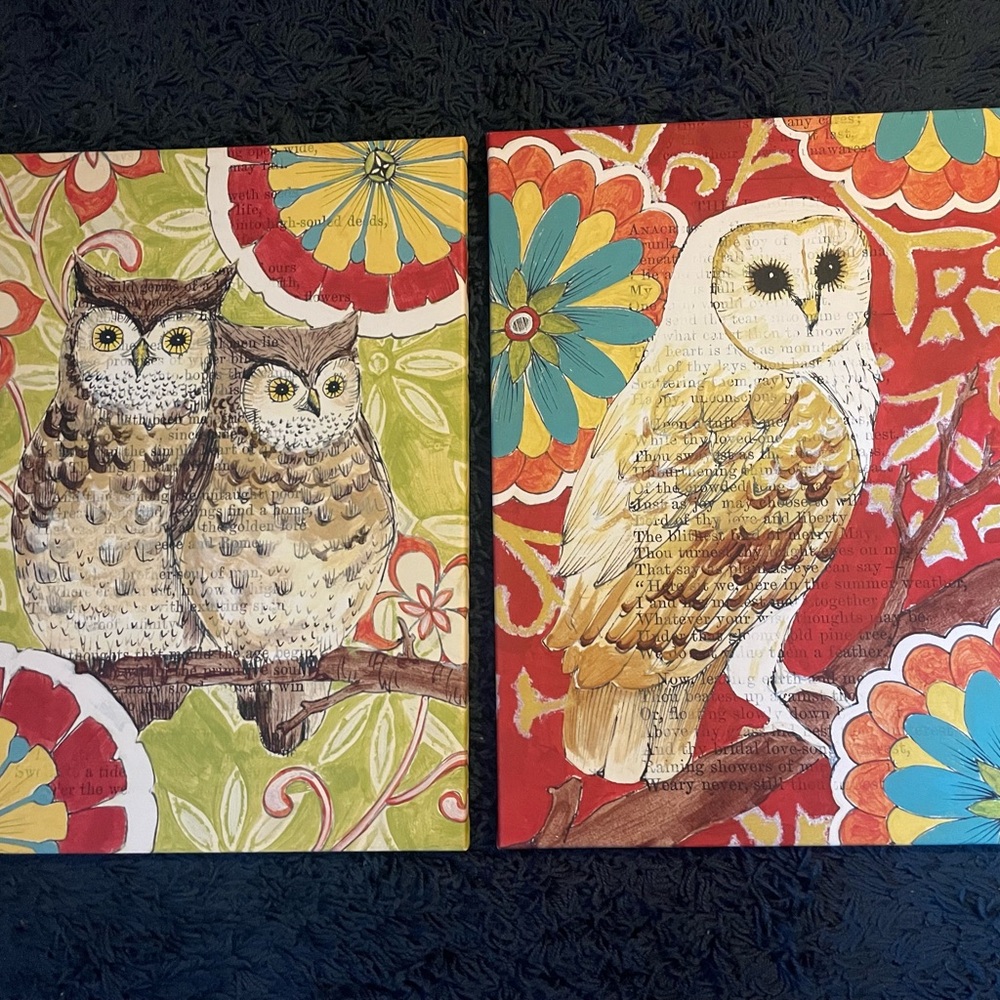Set of two our pictures canvas